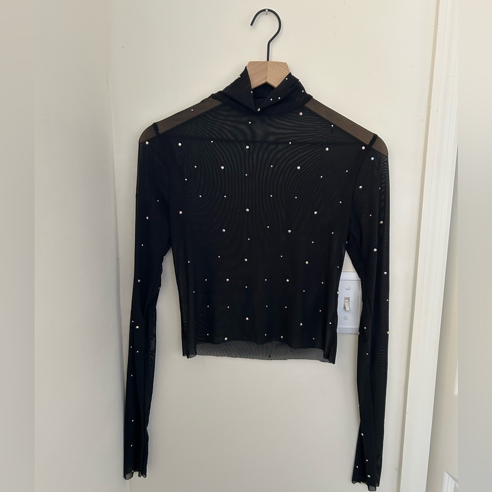 Wild Fable Sheer Turtleneck